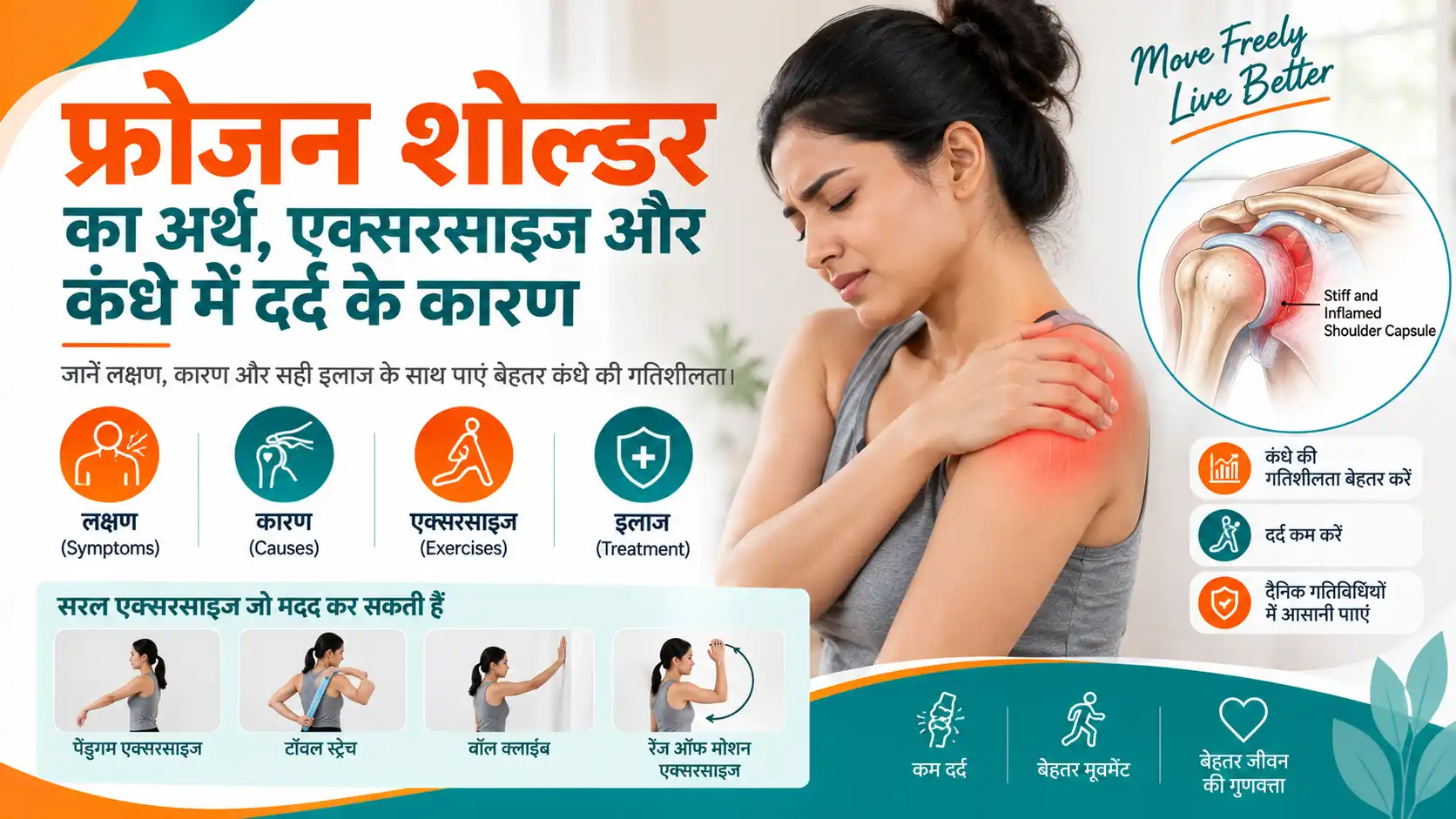 कंधे की जकड़न के लिए फिजियोथेरेपिस्ट से सलाह लेता व्यक्ति