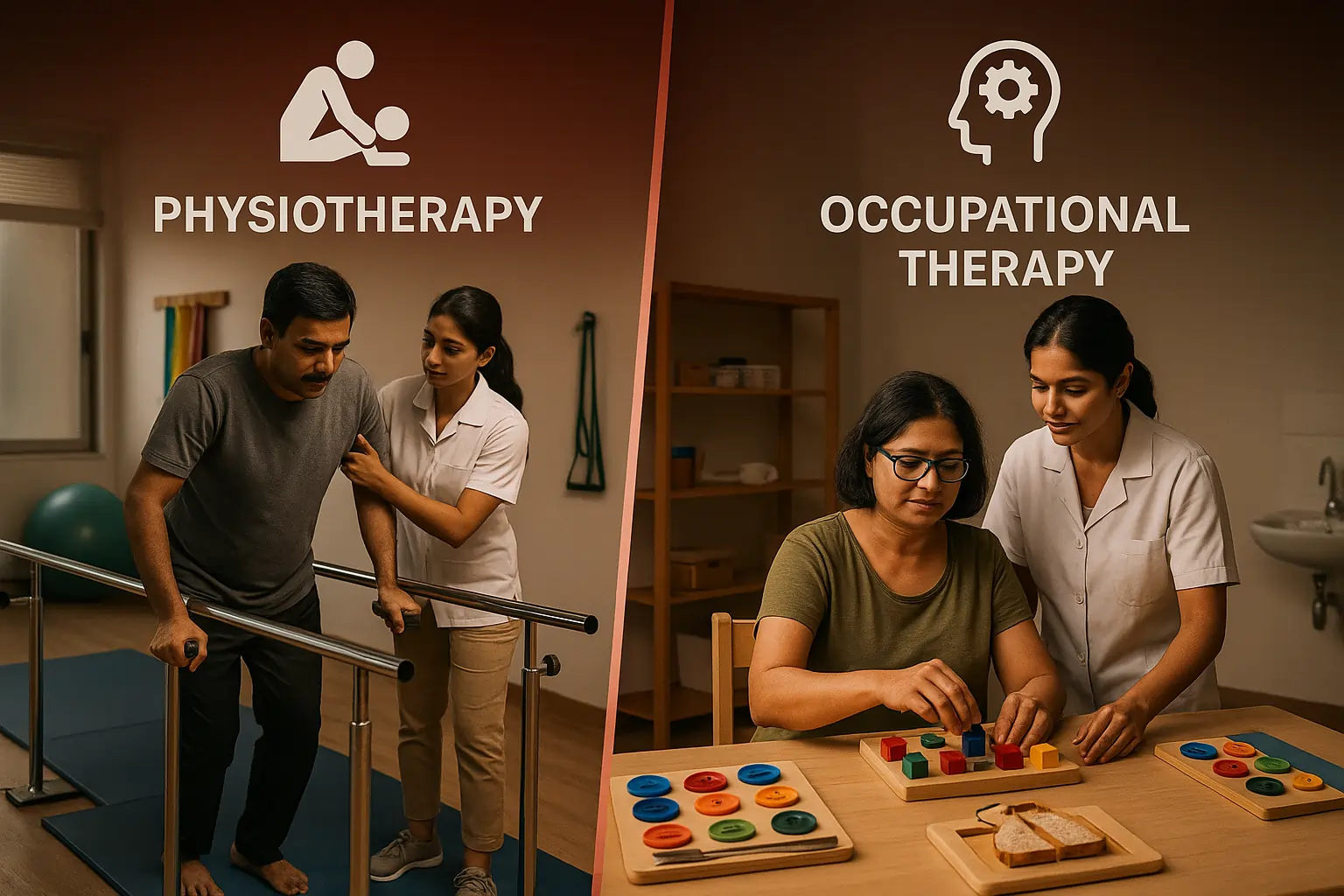 Physiotherapy vs. Occupational Therapy: What's the Difference in Neuro Rehab