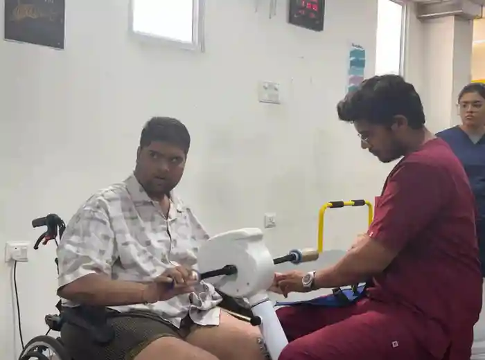 Expert rehabilitation team providing care