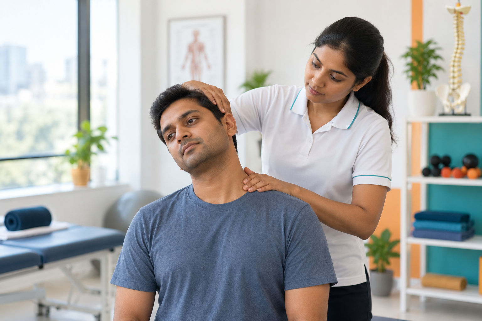 Neck pain physiotherapy and rehabilitation at Apricot Care Pune