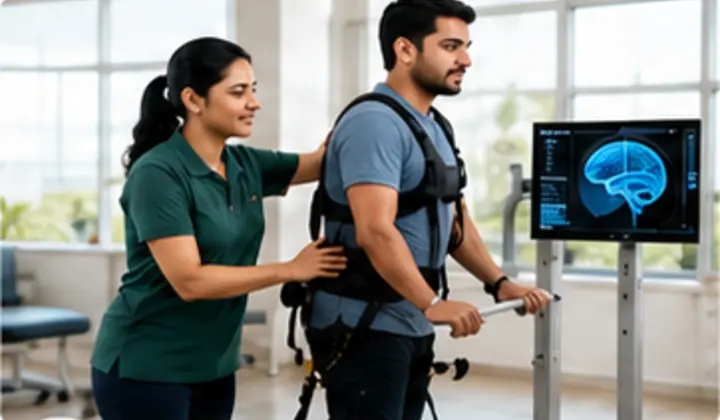 Neuro physiotherapy and assisted gait rehabilitation