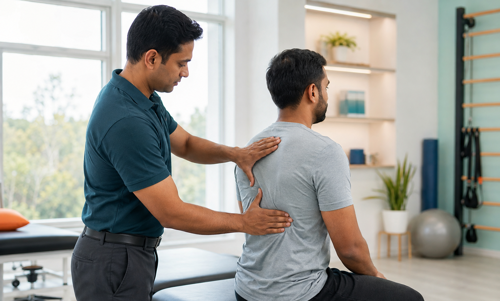 Upper back pain physiotherapy and rehabilitation at Apricot Care Pune